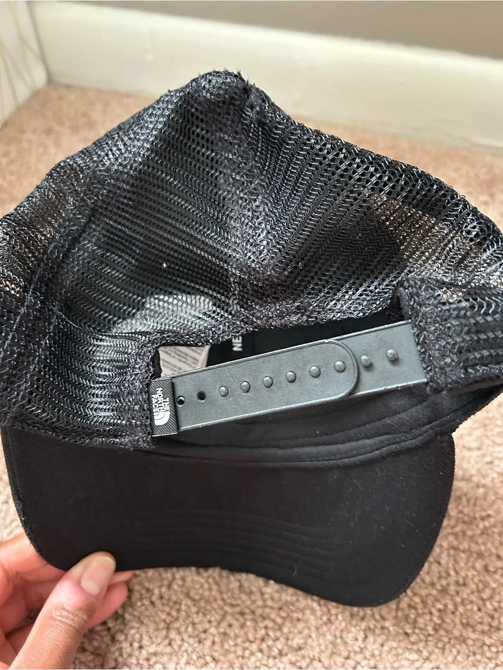 The North Face Black Snap Back Trucker Hat